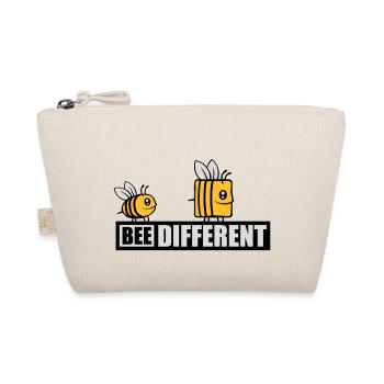 bee different saying quote - Organic Pouch - nature - Front