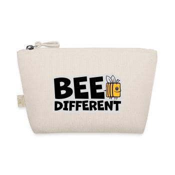 bee different saying quote - Organic Pouch - nature - Front