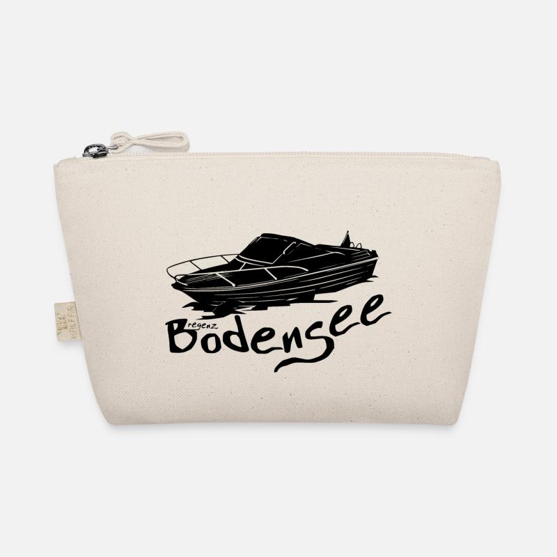 Motorboot schwarz - Bio-Täschchen - Natur