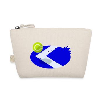 Padel Geschenk für Padel Spieler - Bio-Täschchen - Natur - Vorne