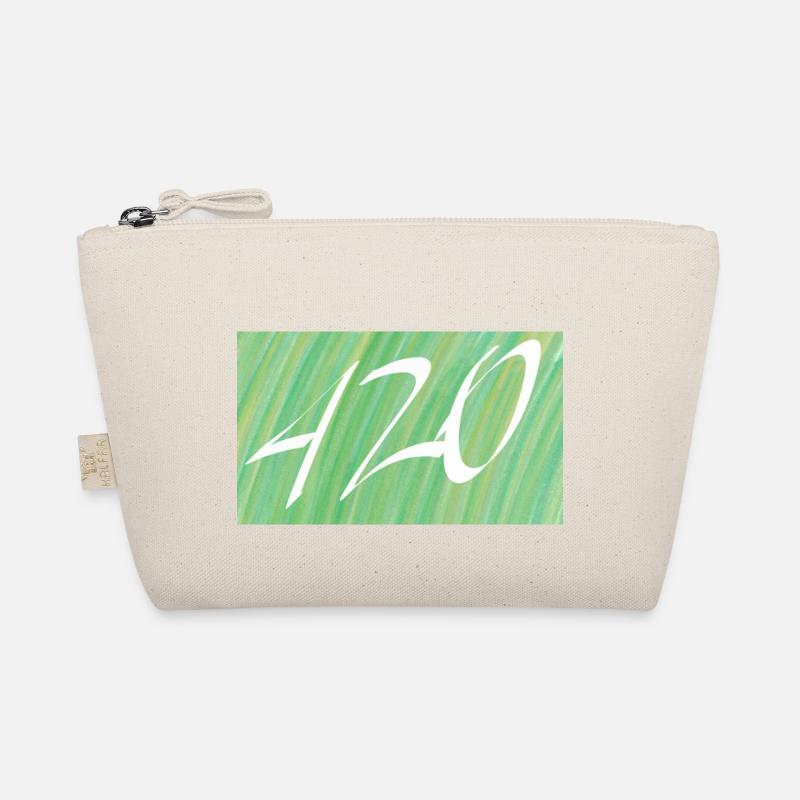 420 Design Gradient Green Organic Pouch