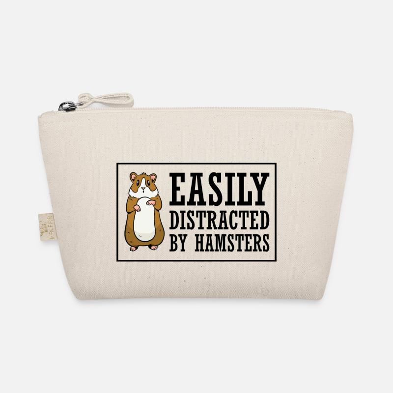 Easily Distracted By Hamsters Animal Lover Hamster Bio-Täschchen