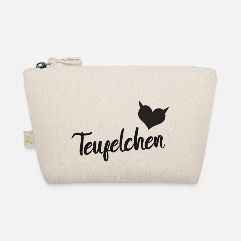 Teufelchen Herz Teufelhörner Bio-Täschchen