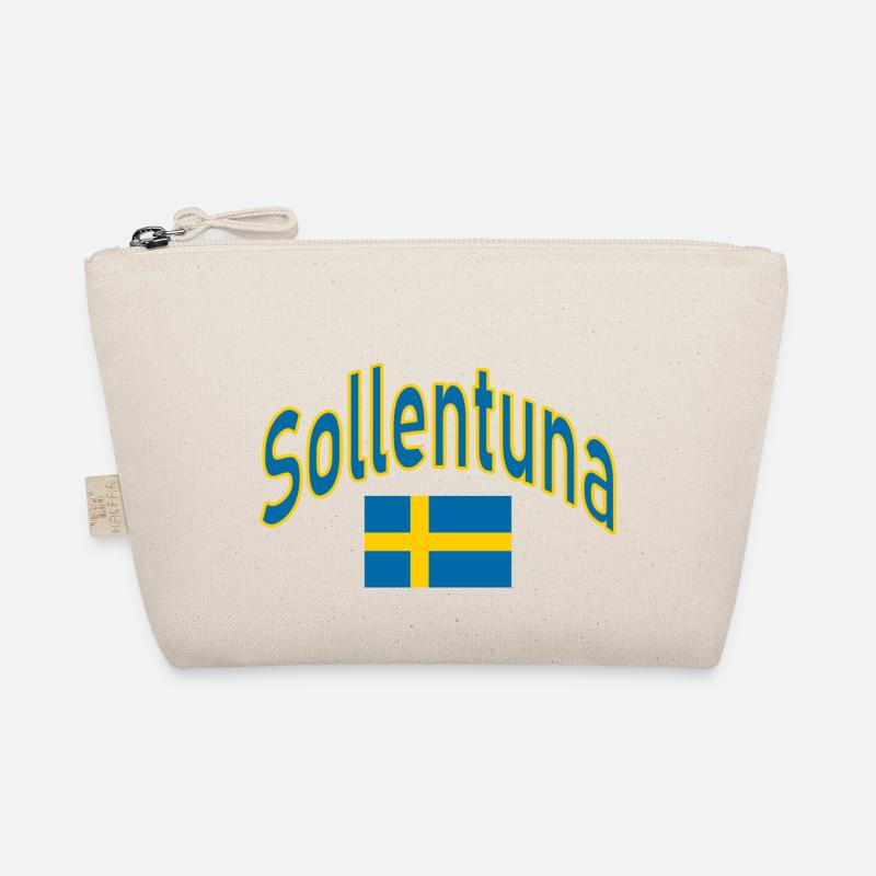 Sollentuna sweden flag Organic Pouch