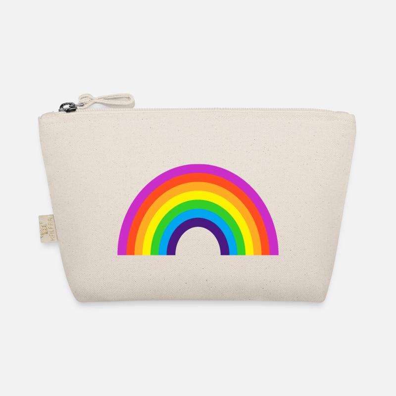 Kidcore Regenbogen Bunt Farben Geschenk Idee Bio-Täschchen