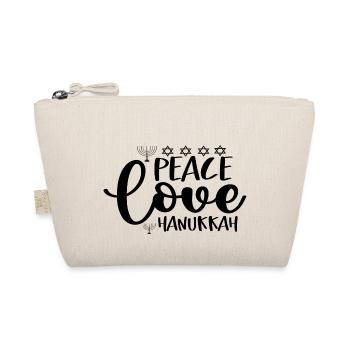 Peace Love Hanukkah - Bio-Täschchen - Natur - Vorne