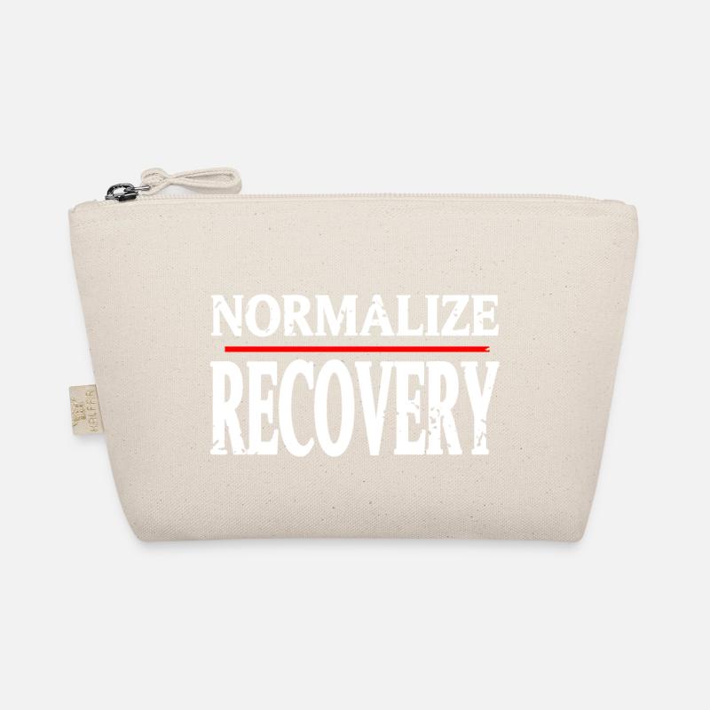 Normalize Recovery Retro Vintage Sober Designs Organic Pouch
