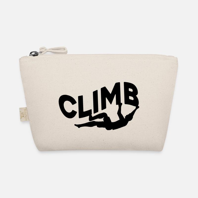 Retro Graphic Climbing Bouldering Rock Climber Mou Bio-Täschchen