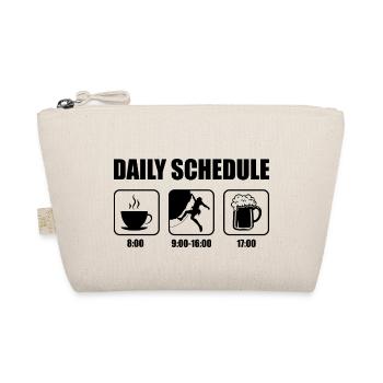 Daily Schedule Rock Bouldering Rock Climbing Climb - Bio-Täschchen - Natur - Vorne