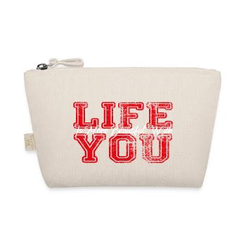 Valentine's Day Gift Girlfriend Boyfriend February - Organic Pouch - nature - Front