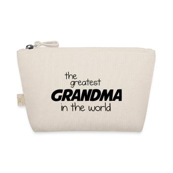 The Greatest Grandma in the World - Black - Organic Pouch - nature - Front