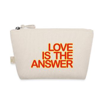 LOVE is the ANSWER 02redKgelb - Organic Pouch - nature - Front