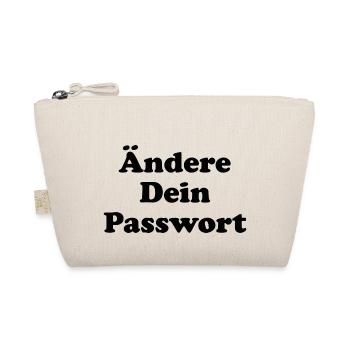 Ändere Dein Passwort! - schwarz - Bio-Täschchen - Natur - Vorne