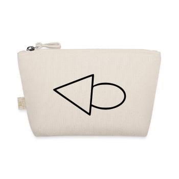 Arrow drawing sketch black - Organic Pouch - nature - Front