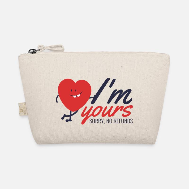 i am yours - ich gehöre dir - Bio-Täschchen - Natur