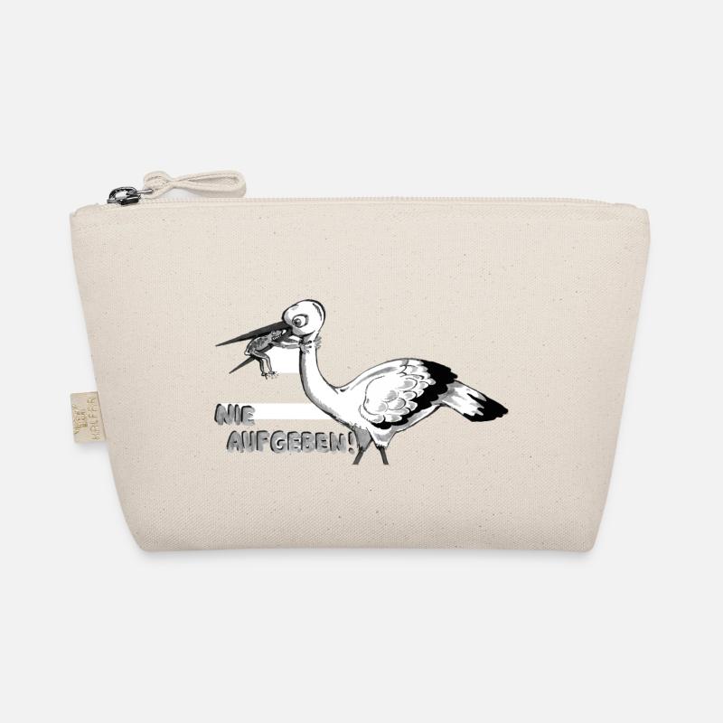 Never give up big vs small Organic Pouch