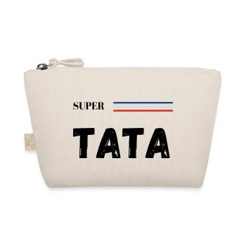 super tata - t-shirt assorti - Trousse biologique - nature - Devant