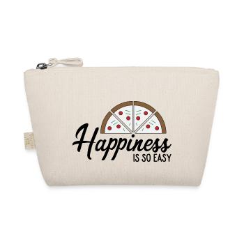 La pizza vous rend heureux - Trousse biologique - nature - Devant