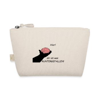 Hier! Dir ist was RUNTERGEFALLEN! - Bio-Täschchen - Natur - Vorne