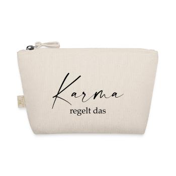 Karma regelt das - Bio-Täschchen - Natur - Vorne