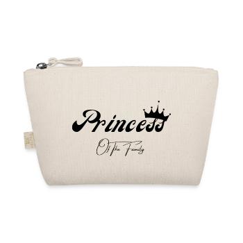 Prinzessin der Familie - passendes T-Shirt - Bio-Täschchen - Natur - Vorne