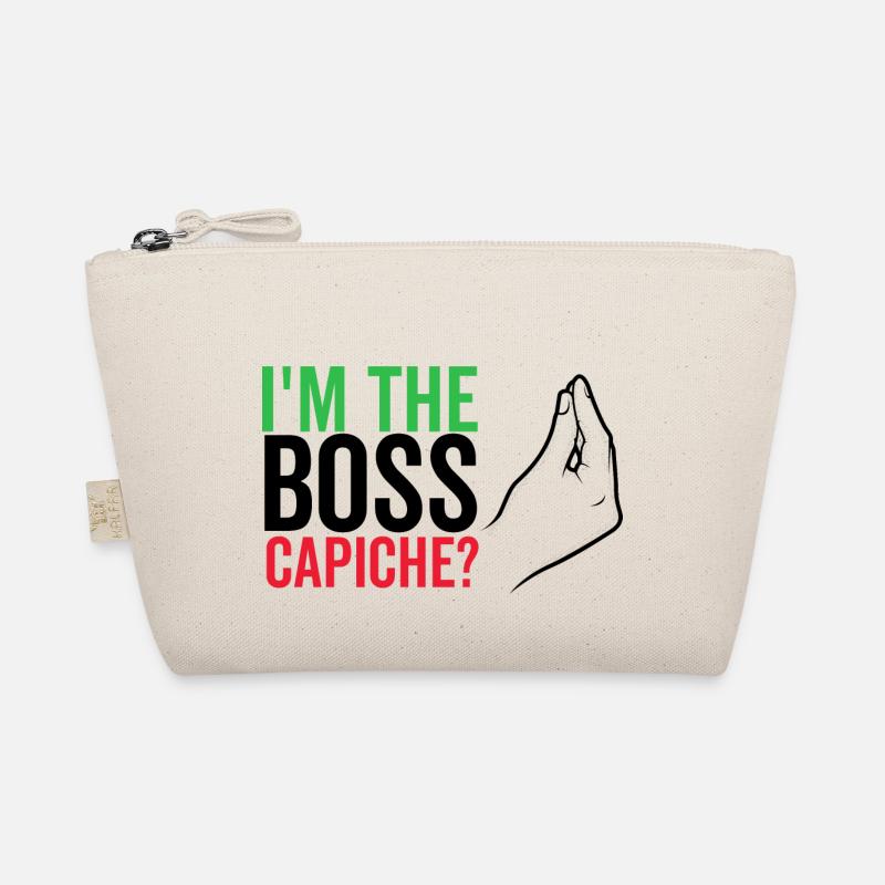 Ich bin der Boss Capiche Bio-Täschchen