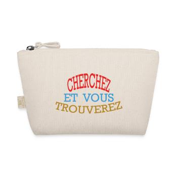 CHERCHEZ ET VOUS TROUVEREZ - Rouge Bleu Dorée - Trousse biologique - nature - Devant