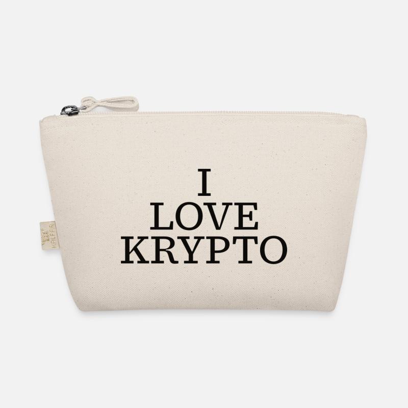 I love Krypto - Bio-Täschchen - Natur