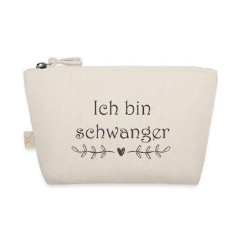 Ich bin schwanger - Bio-Täschchen - Natur - Vorne