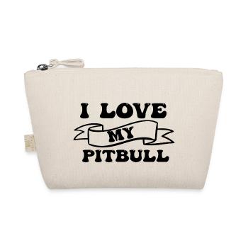 J’adore mon Pitbull - Trousse biologique - nature - Devant