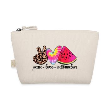 peace love - Bio-Täschchen - Natur - Vorne