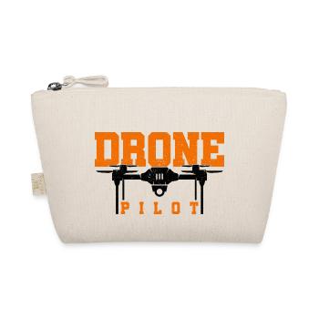 Pilot Graphic Drone Flying Quadcopter Pilot RC Dro - Organic Pouch - nature - Front