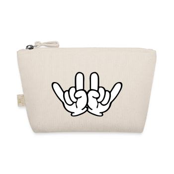 Rock Hands - Bio-Täschchen - Natur - Vorne