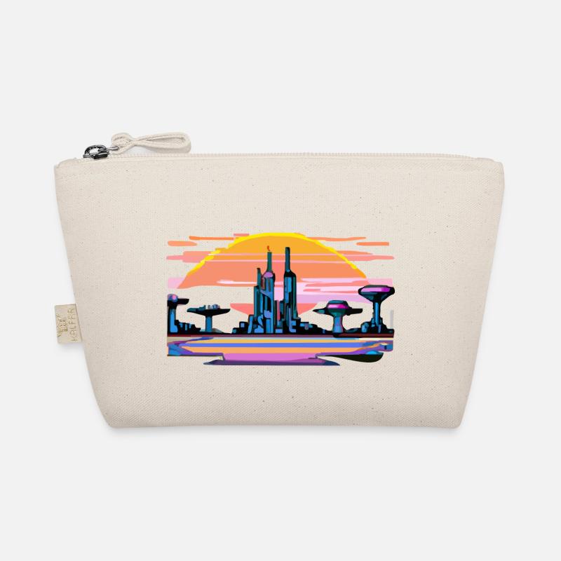 Futuristic landscape Organic Pouch