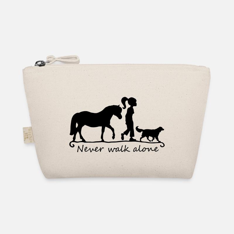 Pferd Hund ich - never walk alone Bio-Täschchen