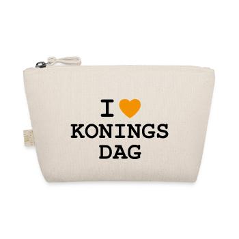 Ich liebe den Königstag - Bio-Täschchen - Natur - Vorne