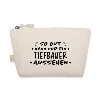 Tiefbauer Beruf Lustiger Spruch Tiefbauer Geschenk - Bio-Täschchen - Natur - Vorne