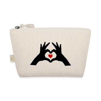 mains coeur - Trousse biologique - nature - Devant