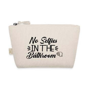 No Selfies In The Bathroom - Bio-Täschchen - Natur - Vorne