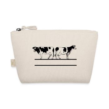 Kuhmonogramm transparent - Bio-Täschchen - Natur - Vorne