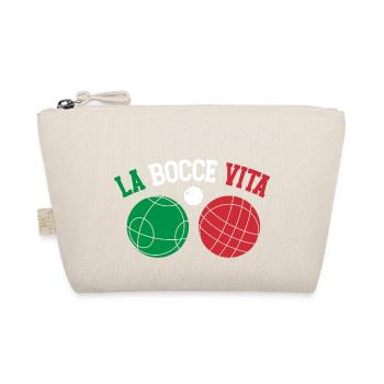 Bocce Ball, La Bocce Vita, Funny Italian Bocci - Bio-Täschchen - Natur - Vorne