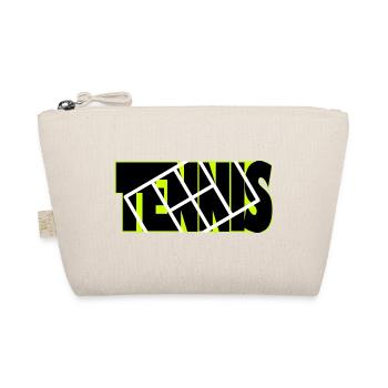 TENNIS Neon Grid Overlay - Organic Pouch - nature - Front