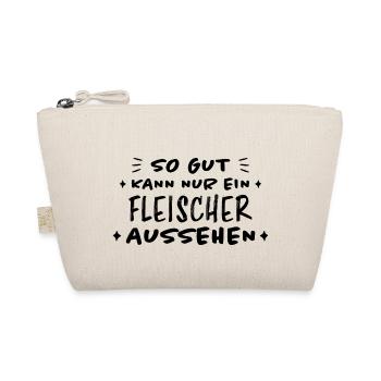 Fleischer Metzger Lustig Spruch Fleischer Geschenk - Bio-Täschchen - Natur - Vorne