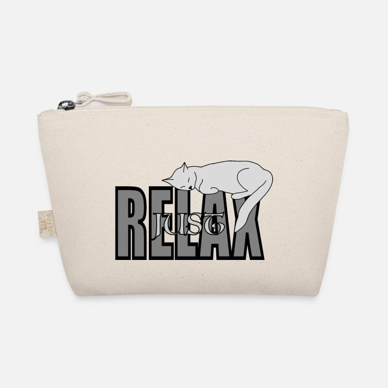 Cat Just Relax - Bio-Täschchen - Natur