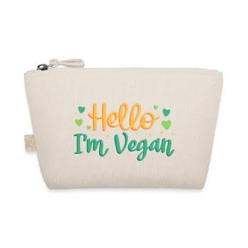 Hi, I'm vegan - Organic Pouch - nature - Front