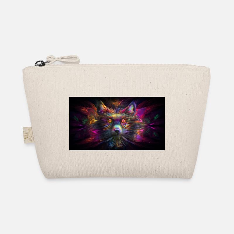 Hypnotischer Waschbär in der 5. Dimension Bio-Täschchen