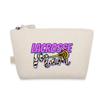 Lacrosse Sports Mom I Gift - Organic Pouch - nature - Front