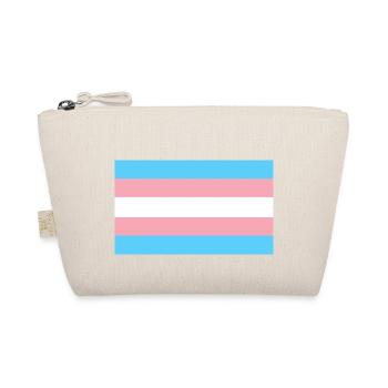 Transgender-Pride-Flagge - Bio-Täschchen - Natur - Vorne