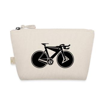 Rennrad, Geschenkidee für Fahrrad Freunde - Bio-Täschchen - Natur - Vorne