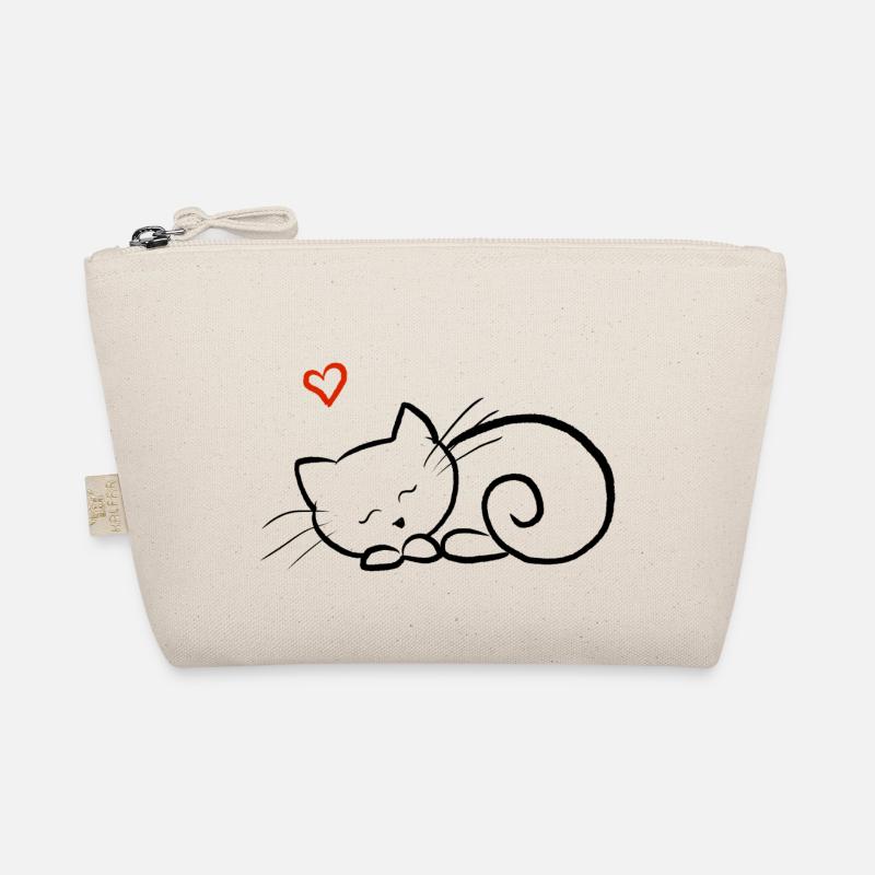 Kätzchen schläft Bio-Täschchen